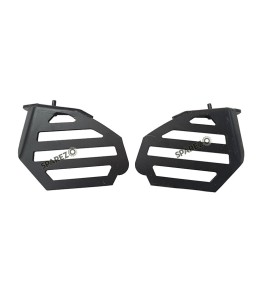 Royal Enfield GT and Interceptor 650cc Wide Pillion Footrest Pair Accessories Black