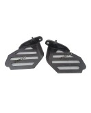 Royal Enfield GT and Interceptor 650cc Wide Pillion Footrest Pair Accessories Black