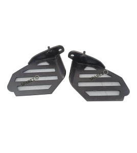 Royal Enfield GT and Interceptor 650cc Wide Pillion Footrest Pair Accessories Black