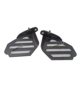Royal Enfield GT and Interceptor 650cc Wide Pillion Footrest Pair Accessories Black