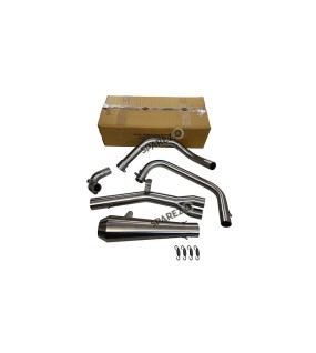 Royal Enfield Interceptor and GT 650 AEW SS 2in1 Exhaust Silencer Matt Finish