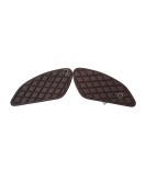Royal Enfield Interceptor and GT 650 Tank Rubber Knee Pad Pair Brown