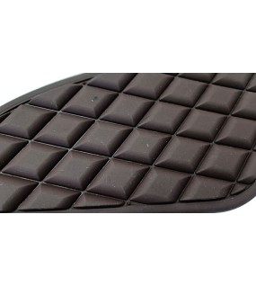 Royal Enfield Interceptor and GT 650 Tank Rubber Knee Pad Pair Brown