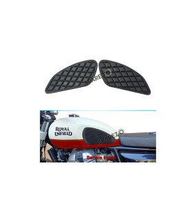 Royal Enfield Interceptor and GT 650 Tank Rubber Knee Pad Pair Black