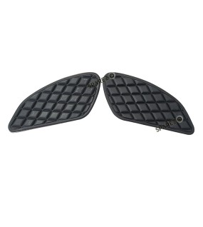 Royal Enfield Interceptor and GT 650 Tank Rubber Knee Pad Pair Black