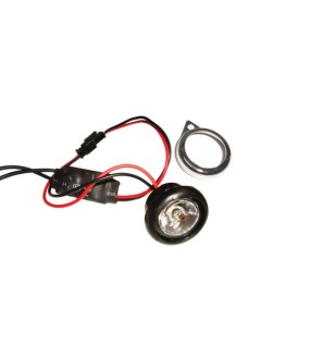 Royal Enfield 12v Blue LED Pilot Light With Chromed Rims Pair
