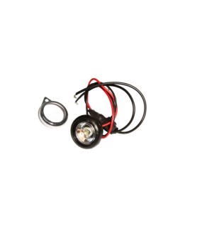 Royal Enfield 12v Blue LED Pilot Light With Chromed Rims Pair