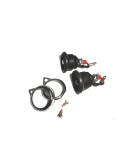 Complete Blue Pilot Lamp 12v Chromed Rim Assembly