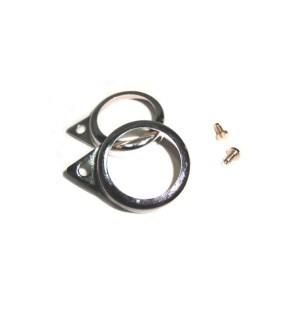 Complete Blue Pilot Lamp 12v Chromed Rim Assembly