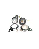 Complete Frosted Pilot Lamp 12v Chromed Rim Assembly