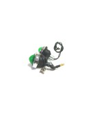 Complete Green Pilot Lamp 12v Chromed Rim Assembly