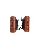 Royal Enfield New Classic Reborn 350cc Leather Brown Tan Bags With Mounting Pair