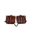 Royal Enfield New Classic Reborn 350cc Leather Brown Tan Bags With Mounting Pair