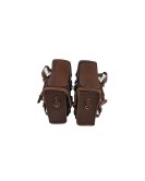 Royal Enfield New Classic Reborn 350 Canvas and Leather Bags With Mounting Pair