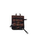 Royal Enfield New Classic Reborn 350 Canvas and Leather Bags With Mounting Pair