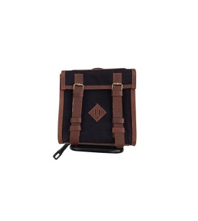 Royal Enfield New Classic Reborn 350 Canvas and Leather Bags With Mounting Pair