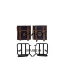 Royal Enfield New Classic Reborn 350 Canvas and Leather Bags With Mounting Pair