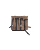 Royal Enfield New Classic Reborn 350 Leather Bags Dust Color With Mounting Pair