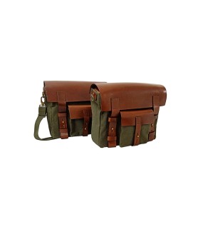 Royal Enfield Hunter 350 LH RH Pannier Luggage Bags Olive And Mounting 2022-23