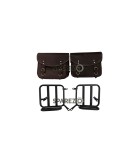 Royal Enfield New Classic Reborn 350 Saddle Bags Rusty Brown With Mounting Pair