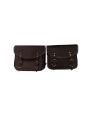 Royal Enfield New Classic Reborn 350 Saddle Bags Rusty Brown With Mounting Pair