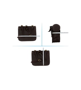 Royal Enfield New Classic Reborn 350 Saddle Bags Rusty Brown With Mounting Pair