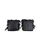 Royal Enfield New Classic Reborn 350 Canvas Saddle Black Bags With Mounting Pair