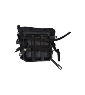 Royal Enfield New Classic Reborn 350 Canvas Saddle Black Bags With Mounting Pair