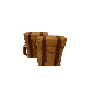 Royal Enfield New Classic Reborn 350cc Military Pannier Desert Color Bags With Fitting