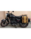 Royal Enfield New Classic Reborn 350cc Military Pannier Desert Color Bags With Fitting