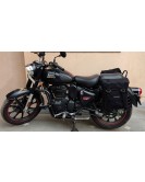 Royal Enfield New Classic Reborn 350cc Military Pannier Black Color Bags With Fitting