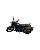 Royal Enfield New Classic Reborn 350 Black Color Bags With Mounting Pair
