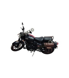 Royal Enfield New Classic Reborn 350 Black Color Bags With Mounting Pair
