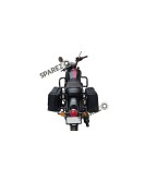 Royal Enfield New Classic Reborn 350cc Black Saddle Leather Bag Pair with Rails