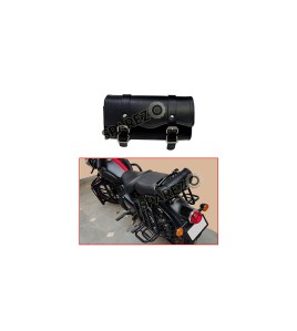 Royal Enfield New Classic Reborn 350cc Leather Tool Roll Accessories Bag Black