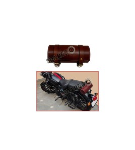 Royal Enfield New Classic Reborn 350cc Leather Tool Roll Accessories Bag Cherry Brown