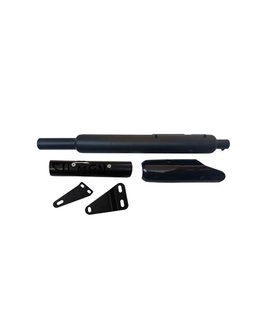 Royal Enfield Big Punjab Exhaust Silencer and Plate Black For Classic Reborn 350
