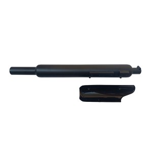 Royal Enfield Big Punjab Exhaust Silencer and Plate Black For Classic Reborn 350