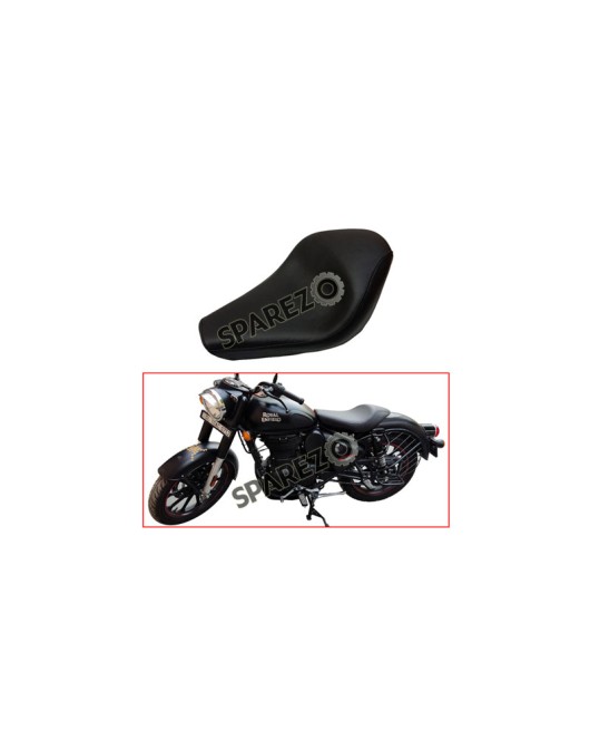Royal Enfield New Classic Reborn 350cc Leather Low Rider Single Seat Black