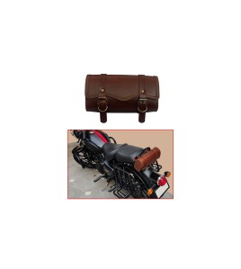 Royal Enfield New Classic Reborn 350cc Leather Tool Roll Accessories Bag Brown Tan