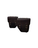 Royal Enfield New Classic Reborn 350cc Leather Bags With Mounting Pair Brown