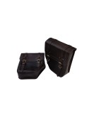 Royal Enfield New Classic Reborn 350cc Leather Bags With Mounting Pair Brown