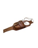 Royal Enfield New Classic Reborn 350 Fuel Gas Tank Belt With Pouch Tan Brown