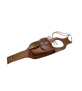 Royal Enfield New Classic Reborn 350 Fuel Gas Tank Belt With Pouch Tan Brown