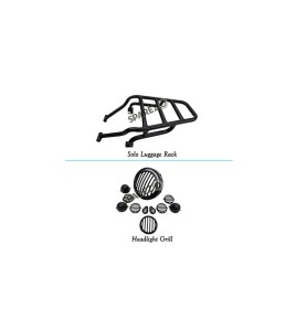 Royal Enfield New Classic Reborn 350cc Luggage Rack and Headlight Grill Set