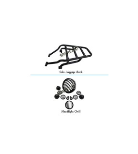 Royal Enfield New Classic Reborn 350cc Luggage Rack and Headlight Grill Set