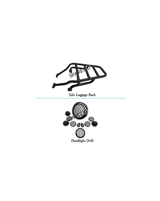 Royal Enfield New Classic Reborn 350cc Luggage Rack and Headlight Grill Set