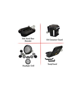 Royal Enfield New Classic Reborn 350cc Sumpguard Light Grills Stand Base and Guard