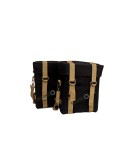 Royal Enfield New Classic Reborn 350cc Military Pannier Black and Golden Color Bags