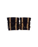Royal Enfield New Classic Reborn 350cc Military Pannier Black and Golden Color Bags